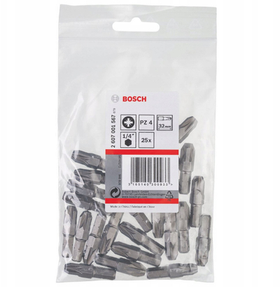 Set bitësh Bosch 2607001567 PZ4, 25 copë, 32mm, ekstra i fortë