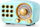 Radio tavoline Feegar Retro Mini, Bluetooth, FM AUX, blu pastel