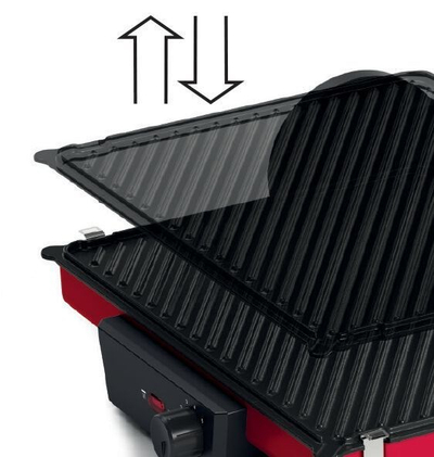 Grill elektrik Bosch TCG4104, 2000W, pllaka jo ngjitëse, i argjendtë