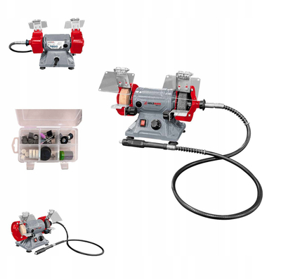 Vegël gërryese tavoline Holzmann DSM75SET, 120W, 75 mm, e kuqe