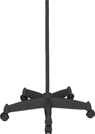 Lupë me dritë LED Moonlight 8012, 5", stativ me rrota, e zezë