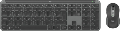 Kombinim tastierë edhe maus Logitech Signature Slim MK950, pa tela, ngjyrë grafit