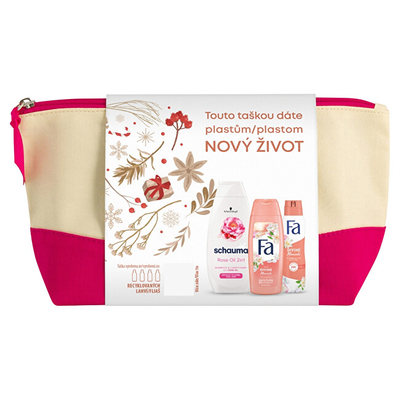 Set Fa Divine Moments - Balsam Schauma Rose Oil 400 ml + krem dushi Fa Sense Divine Moments 250 ml + deodorant Fa Divine Moments 150 ml