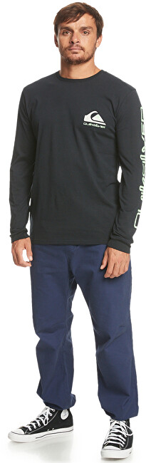 Bluzë Quiksilver Omni Logo Regular Fit, e zezë
