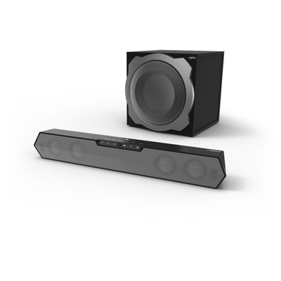 Sistem zëri Hama URage SoundZbar 2.1, wireless, Bluetooth, i zi