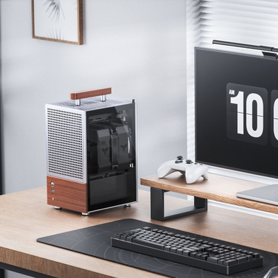 Компјутерско куќиште Jonsbo T6 Mini ITX, 13.7L, панел од калено стакло, сребрено