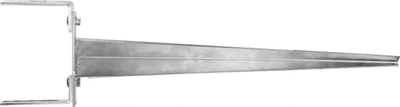 Mbajtëse metalike për shtylla, e rregullueshme 60-152 mm, 700 mm, çelik i galvanizuar