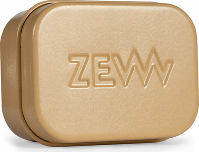 Кутија за сапун ZEW за мажи Off White, алуминиум, компактна, беж