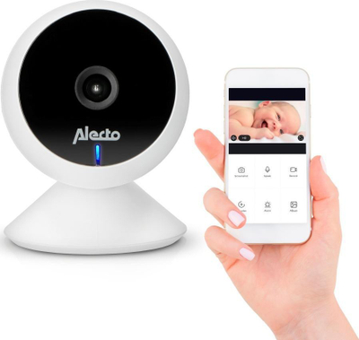Monitor bebi me Wi‑Fi Alecto SMARTBABY5, kamerë IP, i bardhë