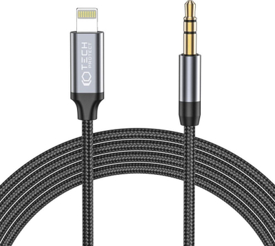 Kabllo audio Tech-Protect Lightning në 3.5 mm, 1 m, e zezë
