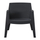 Karrige lounge HM SLEEK HM6365.02, polipropilen, për ambient të jashtëm, e zezë