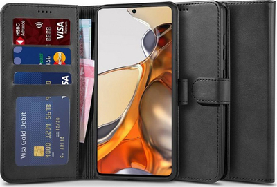 Mbrojtëse Braders Etui Wallet 2 për Xiaomi 11T 5G / 11T Pro 5G, e zezë