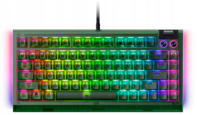 Tastierë mekanike Razer BlackWidow V4 75%, switch Phantom Green, me ndriçim RGB, e zezë