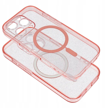 Kmbulesë telefoni Clear Mag për iPhone 16 Plus, MagSafe, transparente me nuancë rozë