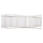 Shezllon WAKANA alumini e bardhë me textline 194×54–66×30 cm (HM5133.02), bardhë