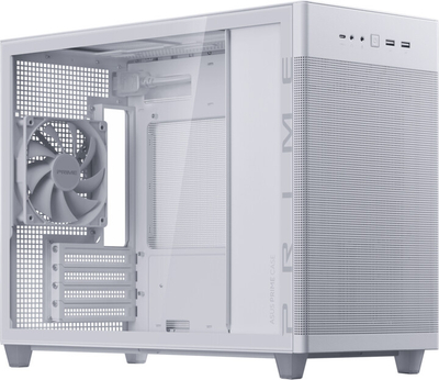 Kasë kompjuteri ASUS Prime AP201, TG, e bardhë