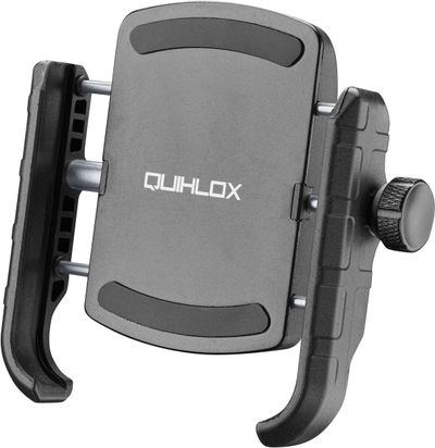 Mbajtës telefoni Interphone Quiklox Crab, universal, për motoçikletë dhe biçikletë, i zi