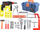 Kuti veglash lodër A Toy Tool Box, set me vegla plastike, 30 cm, blu