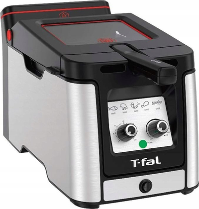 Fritezë elektrike Tefal Clear Duo FR600D, 3.5L, 2000W, inox i zi