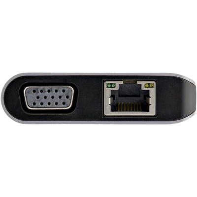 Përshtatës shumëportësh Startech, USB-C, HDMI/VGA, 100W, gri