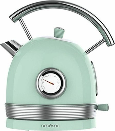 Ujëngrohës Cecotec Thermosense 420 Vintage, 2200W, 1.8L, jeshile e çelët