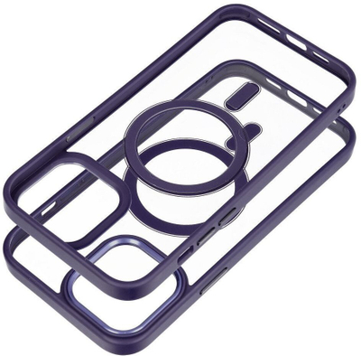 Kapak telefoni OEM për iPhone 11 Pro, MagSafe, transparent me anë vjollcë