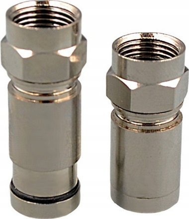 Konektor kompresimi F RGTec RG6, diametër 4.8 mm, metalik