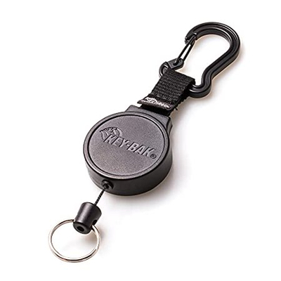 Mbajtëse çelsash Rieffel KB 6C, mekanizëm tërheqës, material Kevlar, krom