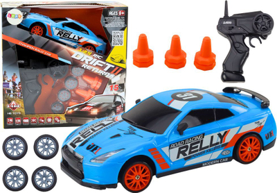 Makina me telekomandë Lean Toys Drift Returns 20245, shkallë 1:24, 2.4GHz, blu
