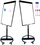 Flipchart me rrota Mozos TM71-BK, magnetik, 70×100 cm, i zi