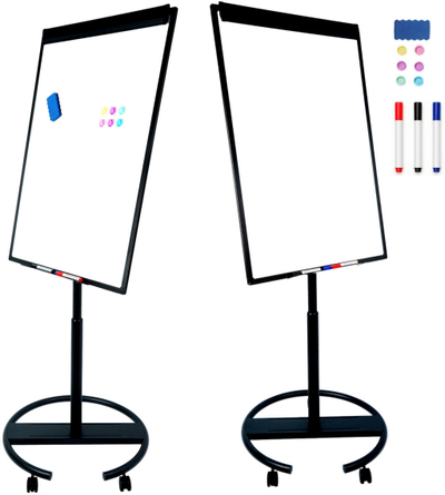 Flipchart me rrota Mozos TM71-BK, magnetik, 70×100 cm, i zi
