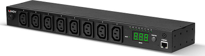Prizë inteligjente Lindy IPower Switch Classic, 8 porta, me matje rryme, për raft