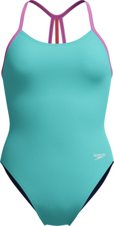 Kostum noti për goca Speedo Girls Club Training, Endurance+, turquoise rozë