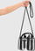 Транспарентна чанта Clear Stadium Bag, со патент, прилагодлив ремен, црна