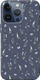 Mbështjellës telefoni Uniq Coehl Prairie për iPhone 15 Pro Max, navy blue, me lule