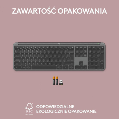 Tastierë Logitech Signature Slim K950, US, e hirtë