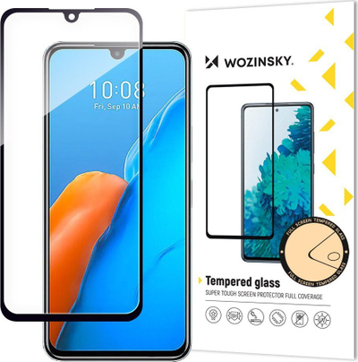 Xham mbrojtës Wozinsky Full Glue për Infinix Note 12 Pro, 9H, mbulim i plotë, i zi