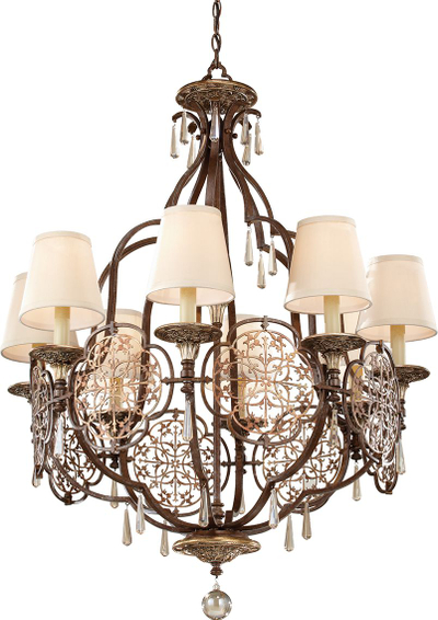 Kandiler Netlighting Marcella, 8 llamba, E27, bronz