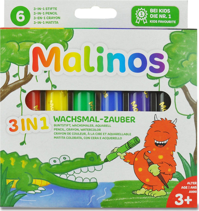 Set lapsa dylli Malinos Retractable, 6 ngjyra