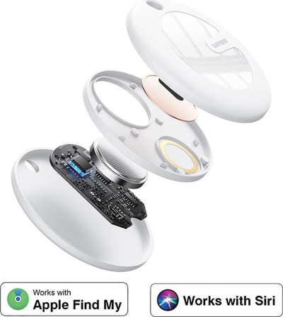 Gjetës çelsash Silver Monkey TAG Locator, Bluetooth 5.2, IPX67, i bardhë