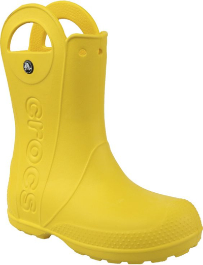 Чизми за дожд за деца Crocs Handle It Kids 12803, лесни, неризлички, жолти