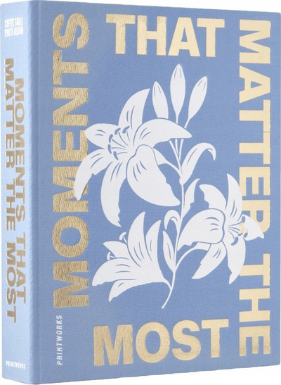 Album fotografish Printworks Moments That Matter the Most, 30 faqe, 10x15cm, blu qielli