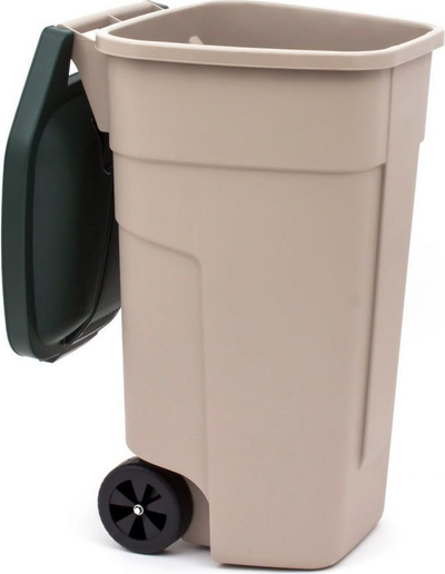 Канта за отпад универзална 110L, пластична, 88cm, сива