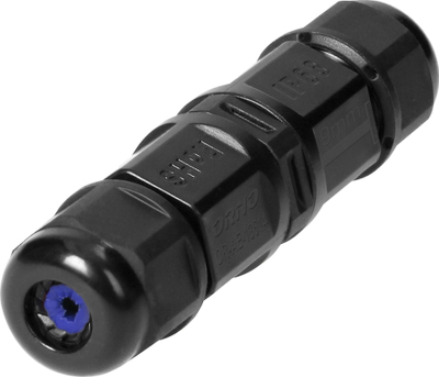 Konektor kabllosh Micro Straight IP68, 2x1.0mm2, set 2 copë, i zi