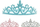 Set kurore princeshash Lumarko Princess Crowns, set me 3 copë, me elastik, blu rozë argjend