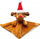 Lodër për qen Beeztees Cuddle Cloth Reindeer, pelush, me fishkëllimë, kafe