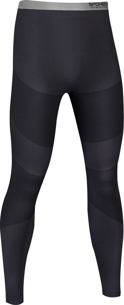 Set rroba të brendshme termike për burra Spokey DRY HI OPTIMA, bluzë e pantallona të gjata, masë XL XXL, ngjyrë e zezë