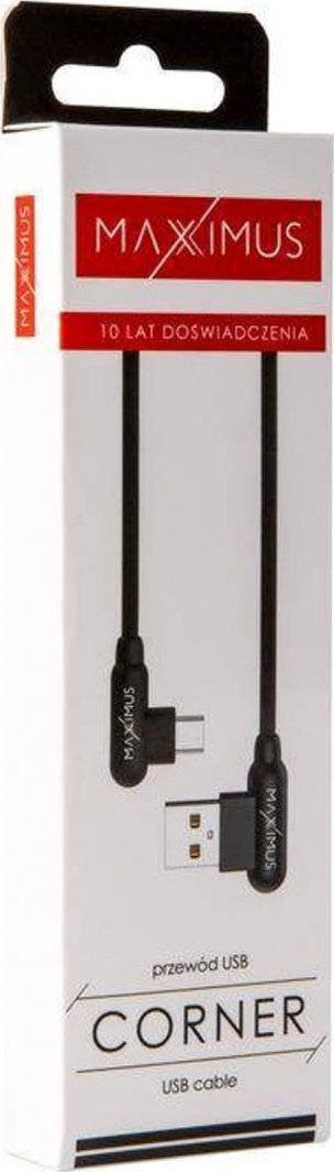 Kabllo USB Maxximus USB A në microUSB, 1 m, fast charge 2.4A, e zezë