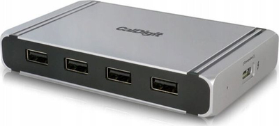 Hub CalDigit Thunderbolt 4 Element, 4x Thunderbolt 4, 4x USB, gri metalik
