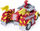 Lodër makinë Paw Patrol Marshall Powered Up Cruiser, me figurinë e Marshall-it, me drita dhe zëra, e kuqe